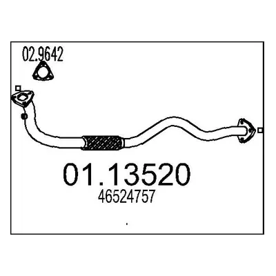 Výfuková trubka MTS 01.13520