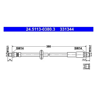 Brzdová hadice ATE 24.5113-0380.3