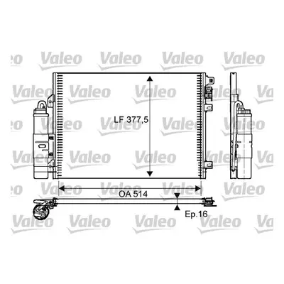 Kondenzátor, klimatizace VALEO 814051