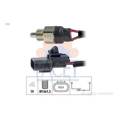 Spínač, světlo zpátečky FACET 7.6202