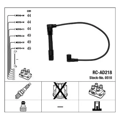 Sada kabelů pro zapalování NGK 0518