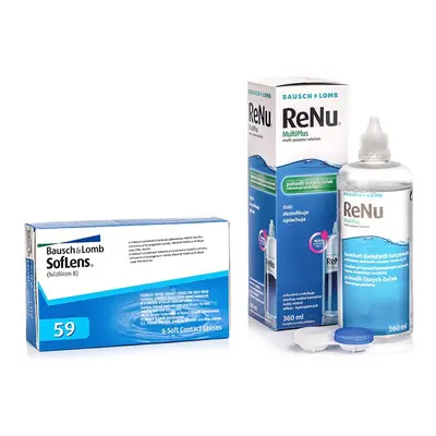 Bausch & Lomb SofLens 59 (6 čoček) + ReNu MultiPlus 360 ml s pouzdrem