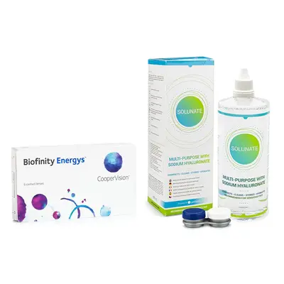 CooperVision Biofinity Energys (6 čoček) + Solunate Multi-Purpose 400 ml s pouzdrem