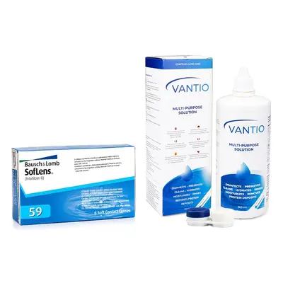 Bausch & Lomb SofLens 59 (6 čoček) + Vantio Multi-Purpose 360 ml s pouzdrem