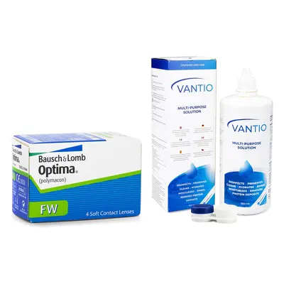 Bausch & Lomb Optima FW čtvrtletní (4 čočky) + Vantio Multi-Purpose 360 ml s pouzdrem