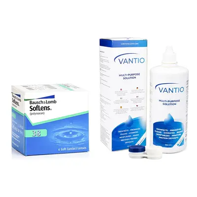 Bausch & Lomb SofLens 38 (6 čoček) + Vantio Multi-Purpose 360 ml s pouzdrem