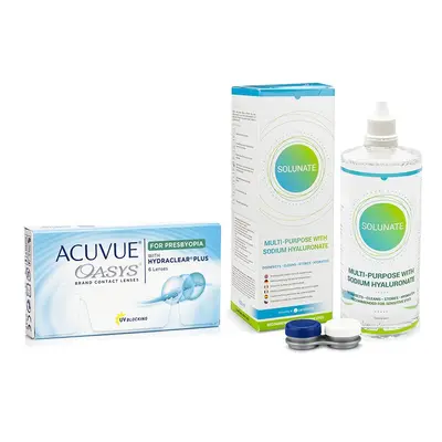 Johnson & Johnson Acuvue Oasys for Presbyopia (6 čoček) + Solunate Multi-Purpose 400 ml s pouzdr