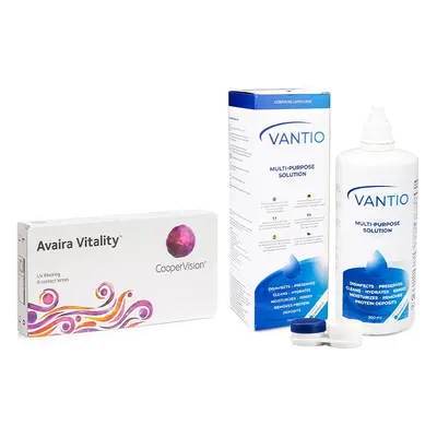 CooperVision Avaira Vitality (6 čoček) + Vantio Multi-Purpose 360 ml s pouzdrem