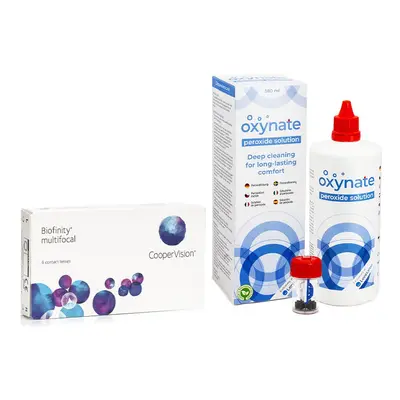 CooperVision Biofinity Multifocal (6 čoček) + Oxynate Peroxide 380 ml s pouzdrem