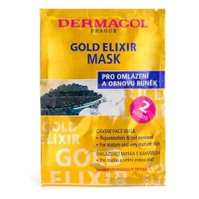 Dermacol Gold Elixir omlazující maska s kaviárem