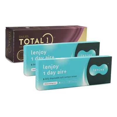 Alcon DAILIES Total 1 (30 čoček) + Lenjoy 1 Day Air+ (10 čoček)