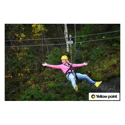 Zip line podél přehradní hráze Labská - Špindlerův Mlýn