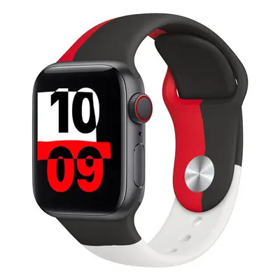 Barevný řemínek pro Apple Watch - Rumba Barva: Černá, Velikost: 38/40/41mm, Obvod zápěstí: M-L (