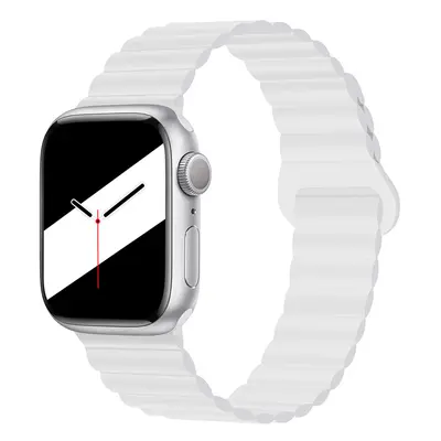 Stylový řemínek s magnetem pro Apple Watch - Bílý Barva: Bílá, Velikost: 42/44/45/49mm