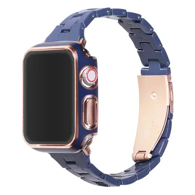 Elegantní řemínek s pouzdrem pro Apple Watch - Modrý Barva: Modrá, Velikost: 44mm