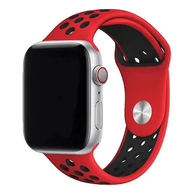 Sportovní řemínek na Apple Watch - Červeno-černý Barva: Červeno-černá, Velikost: 42/44/45/49mm, 