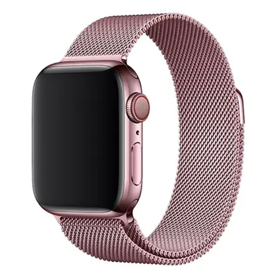 Elegantní řemínek pro Apple Watch v milánském stylu - Pink Gold Barva: Pink Gold, Velikost: 42/4