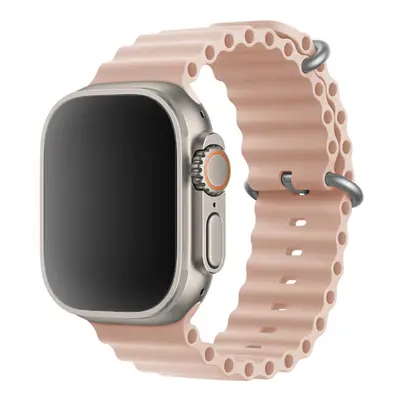 Vroubkovaný řemínek pro Apple Watch - Pink Sand Barva: Pink sand, Velikost: 42/44/45/49mm