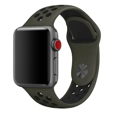 Sportovní řemínek na Apple Watch - Khaki Barva: Khaki, Velikost: 42/44/45/49mm, Obvod zápěstí: M