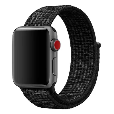 Nylonový řemínek na Apple Watch - Černý Barva: Černá, Velikost: 38/40/41mm