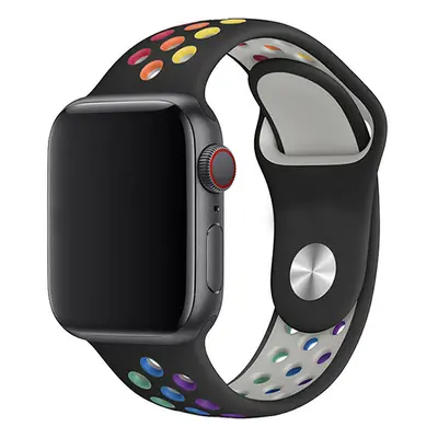 Sportovní řemínek na Apple Watch - Rainbow black Barva: Rainbow black, Velikost: 38/40/41mm, Obv