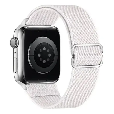 Nastavitelný nylonový řemínek na Apple Watch - Bílý Barva: Bílá, Velikost: 38/40/41mm