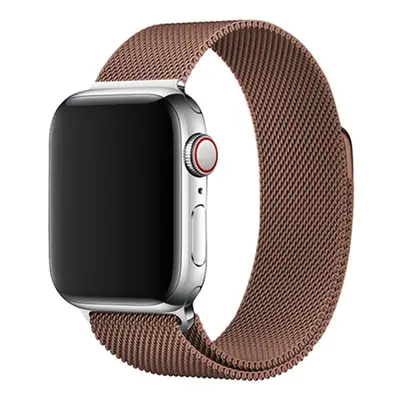 Elegantní řemínek pro Apple Watch v milánském stylu - Coffee Barva: Coffee, Velikost: 42/44/45/4