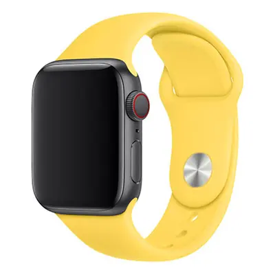 Jednobarevný řemínek pro Apple Watch - Žlutý Barva: Žlutá, Velikost: 38/40/41mm, Obvod zápěstí: 