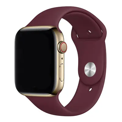 Jednobarevný řemínek pro Apple Watch - Plum Barva: Plum, Velikost: 42/44/45/49mm, Obvod zápěstí: