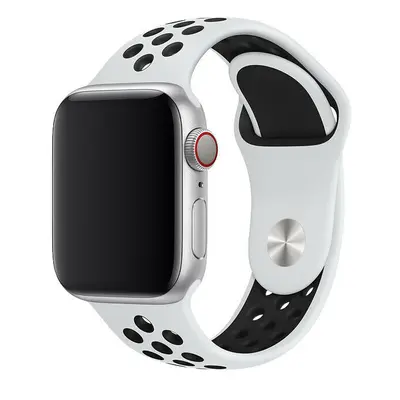 Sportovní řemínek na Apple Watch - Bílo-černý Barva: Bílo-černá, Velikost: 38/40/41mm, Obvod záp