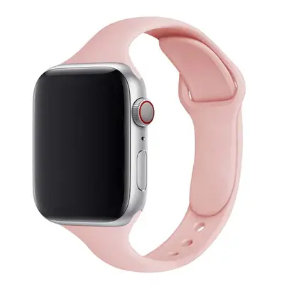 Dámský jednobarevný řemínek pro Apple Watch - Růžový Barva: Růžová, Velikost: 42/44/45/49mm, Obv