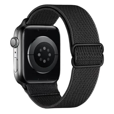 Nastavitelný nylonový řemínek na Apple Watch - Černý Barva: Černá, Velikost: 38/40/41mm