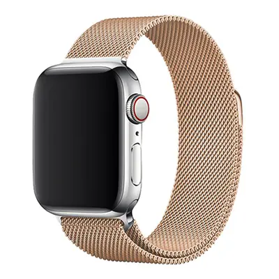 Elegantní řemínek pro Apple Watch v milánském stylu - Light Gold Barva: Light Gold, Velikost: 42