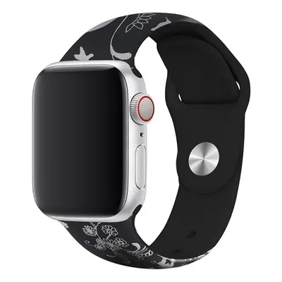 Řemínek s potiskem pro Apple Watch - Kreslený Barva: Černá, Velikost: 42/44/45/49mm, Obvod zápěs