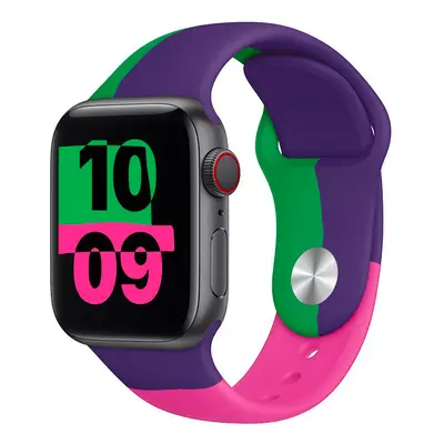 Barevný řemínek pro Apple Watch - Cha-Cha Barva: Fialová, Velikost: 38/40/41mm, Obvod zápěstí: M