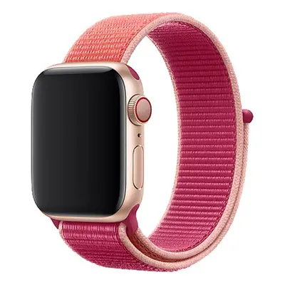 Nylonový řemínek na Apple Watch - Granátové jablko Barva: Granátové jablko, Velikost: 42/44/45/4