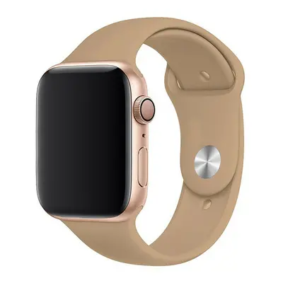 Jednobarevný řemínek pro Apple Watch - Oříšek Barva: Oříšek, Velikost: 42/44/45/49mm, Obvod zápě