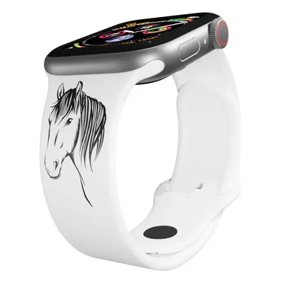 Apple watch řemínek Kůň Barva: Bílá, Rozměr: 42/44/45/49mm