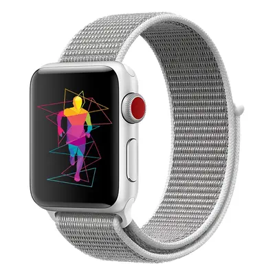 Nylonový řemínek pro Apple Watch 42/44/45/46/49mm Barevná varianta: Šedo-černý