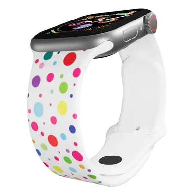 Apple watch řemínek Puntíky Barva: Bílá, Rozměr: 38/40/41mm