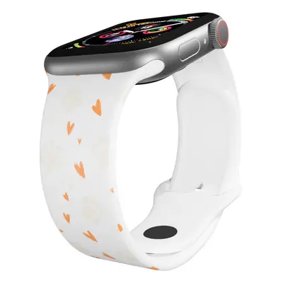 Apple watch řemínek Tlapičky se srdíčky Barva: Modrá, Rozměr: 38/40/41mm