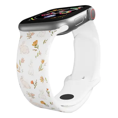 Apple watch řemínek Zajíci s kytkama Rozměr: 38/40/41mm