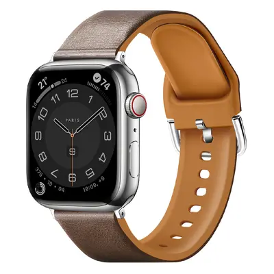 Řemínek z umělé kůže pro Apple Watch 38/40/41mm Barva: Čokoládová