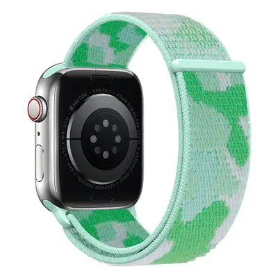 Nylonový řemínek kamufláž pro Apple Watch 42/44/45/46/49mm Barevná varianta: Zelená Kamufláž