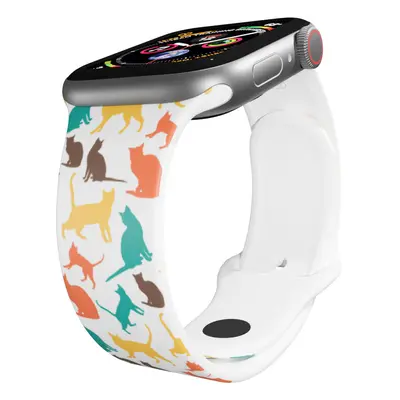 Apple watch řemínek Kočičky Rozměr: 38/40/41mm, barva pásku: modrá