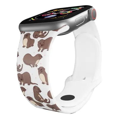 Apple watch řemínek Vydry Barva: Bílá, Rozměr: 42/44/45/49mm