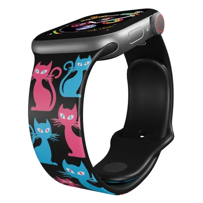 Apple watch řemínek Barevné kočky Rozměr: 38/40/41mm