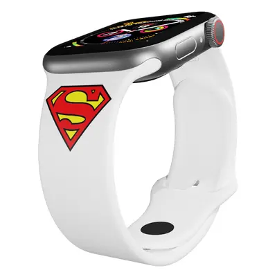 Apple watch řemínek Batman - Logo Rozměr: 38/40/41mm, barva pásku: bílá