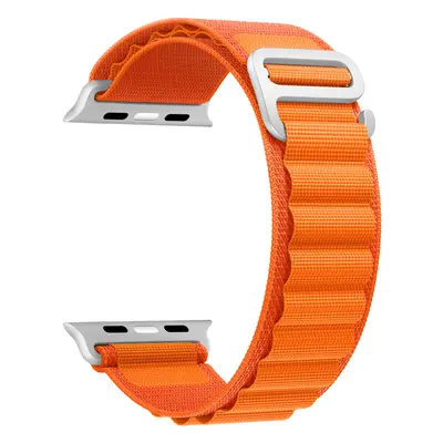 Nylonový řemínek kamufláž pro Apple Watch 42/44/45/46/49mm Barva náramku: Oranžová