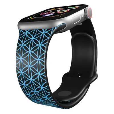 Apple watch řemínek Geometrie modrá Rozměr: 42/44/45/49mm, barva designu: modrá